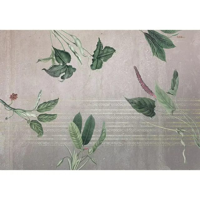 KOMAR Vliestapete, Blumen, bunt - gruen