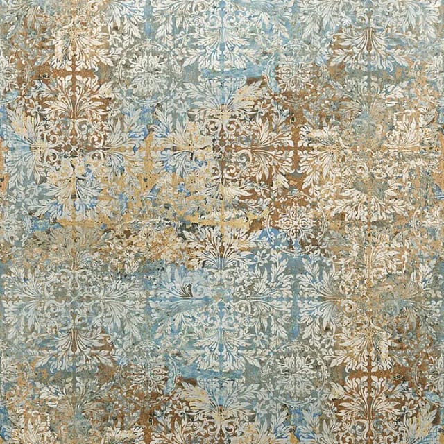 marburg Vliestapete »Smart Art Easy«, 3D, Grafisch, beige/blau