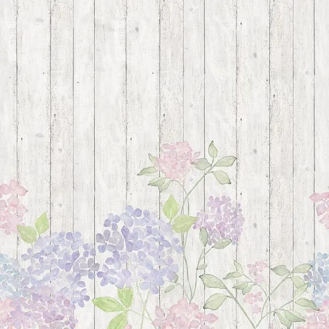 marburg Vliestapete »Smart Art Easy«, Holzoptik, Blumen, greige - beige