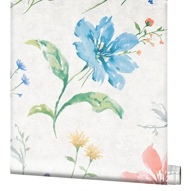 marburg Vliestapete »Shades«, Blumen, greige - beige