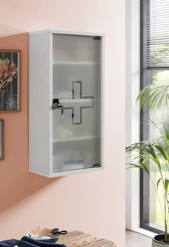 SCHILDMEYER Medizinschrank »Wido«, BxHxT: 34,3 x 71,4 x 19,6 cm - braun