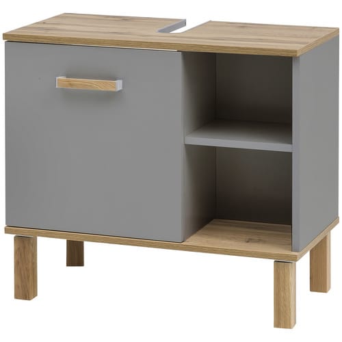 SCHILDMEYER Waschbeckenunterschrank »Padua«, BxHxT: 65,2 x 60,1 x 35 cm - grau