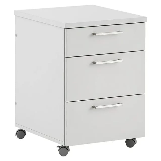 SCHILDMEYER Rollcontainer »Serie 1500«, BxH: 41,2 x 60,1 cm, Holzwerkstoff - grau