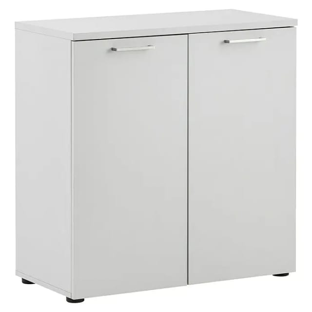SCHILDMEYER Büroschrank »Serie 1500«, BxH: 80,2 x 84,2 cm, Holzwerkstoff - grau