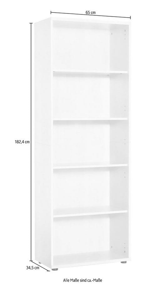 SCHILDMEYER Regal, BxH: 65,1 x 182,4 cm - weiss