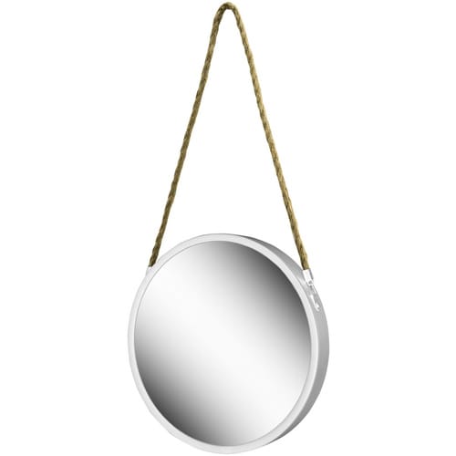 NOOR living Spiegel, BxH: 30 x 4 cm, rund - weiss