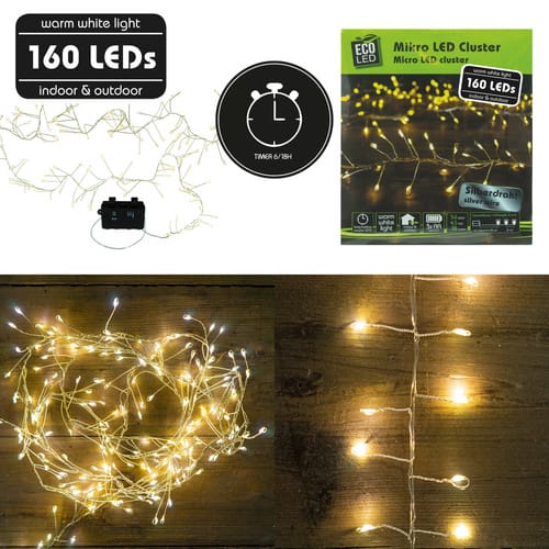 NOOR living Lichterkette, 160 Lichter, warmweiß - weiss