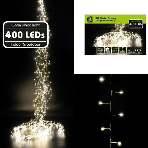 NOOR living LED-Lichterkette, 300 Lichter, warmweiß - weiss