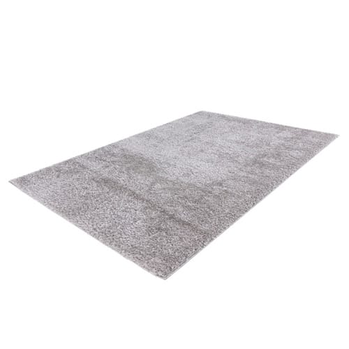 Hochflor-Teppich »Emilia«, BxL: 60 x 110 cm, silver - silberfarben