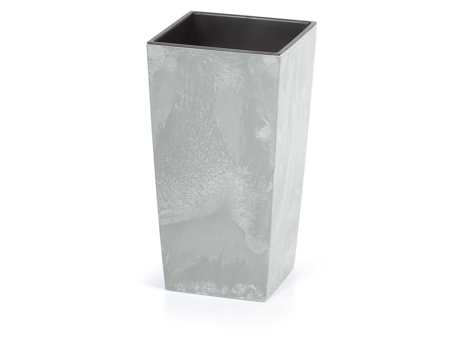 PROSPERPLAST Blumentopf mit Einsa, beton, 265x265x500 (grau in Betonoptik, B 27 x H 50 x T 27 cm) Bild 2