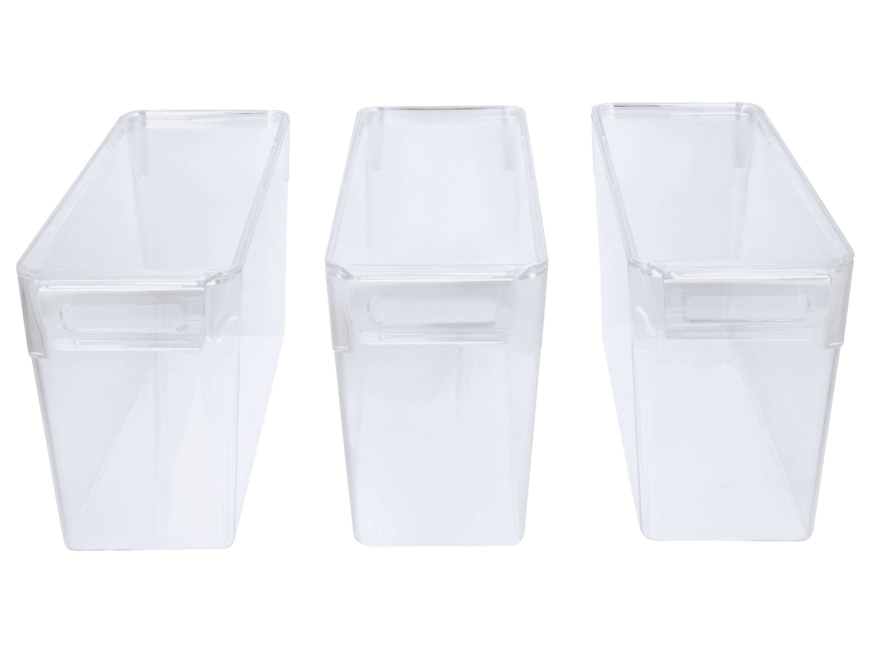 SILVERCREST® Kühlschrank-Organizer mit Deckel, 3er Set, 3,4 L