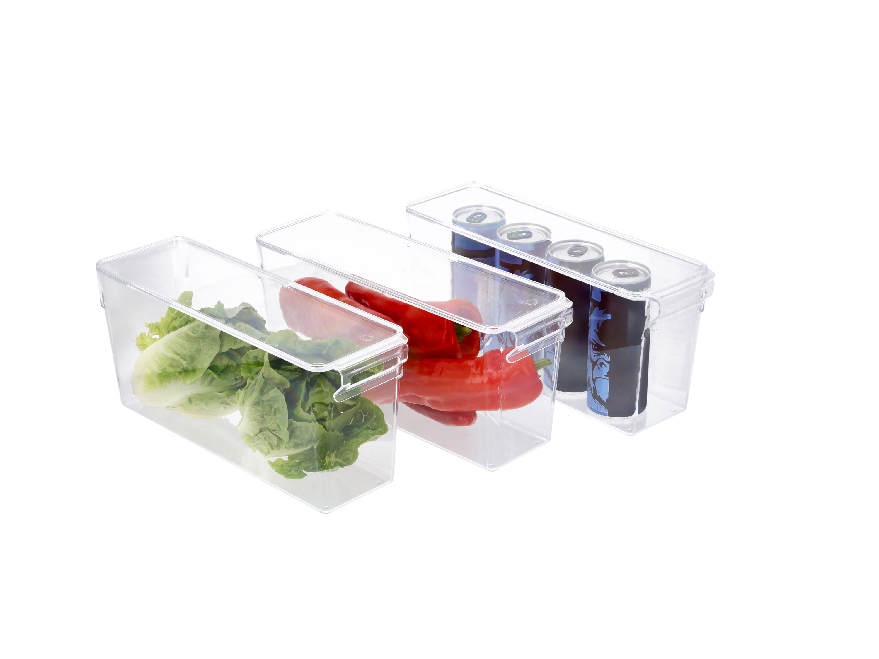 SILVERCREST® Kühlschrank-Organizer mit Deckel, 3er Set, 3,4 L Bild 3