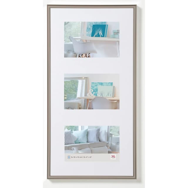 Walther Design Bilderrahmen »NEW LIFESTYLE«, BxL: 23,8 x 46,8 cm, silberfarben, Kunststoff