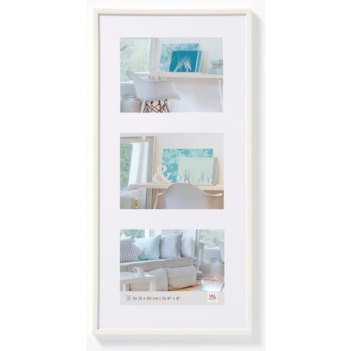 Walther Design Bilderrahmen »NEW LIFESTYLE«, BxL: 23,8 x 46,8 cm, weiß, Kunststoff - weiss