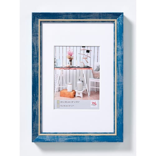 Walther Design Bilderrahmen »Chalet«, BxL: 42,5 x 52,5 cm, blau, Kunststoff