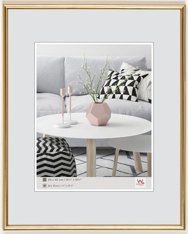 Walther Design Bilderrahmen »GALERIA«, BxL: 41,1 x 61,1 cm, goldfarben, Kunststoff