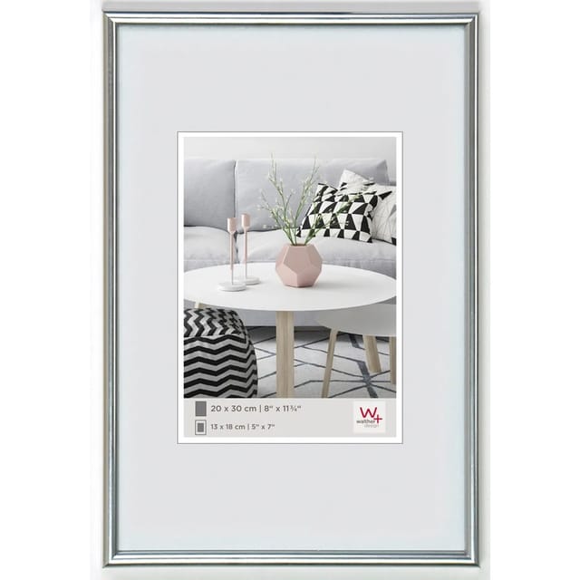 Walther Design Bilderrahmen »GALERIA«, BxL: 31 x 41 cm, silberfarben, Kunststoff