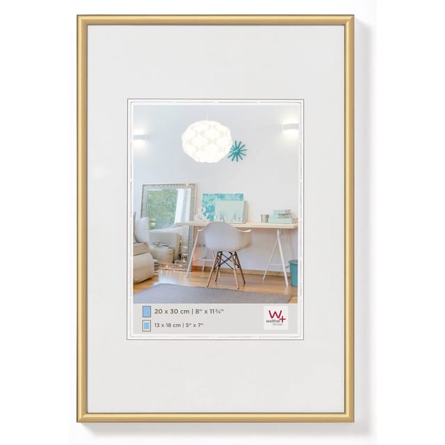 Walther Design Bilderrahmen »NEW LIFESTYLE«, BxL: 51,3 x 71,2 cm, goldfarben, Kunststoff