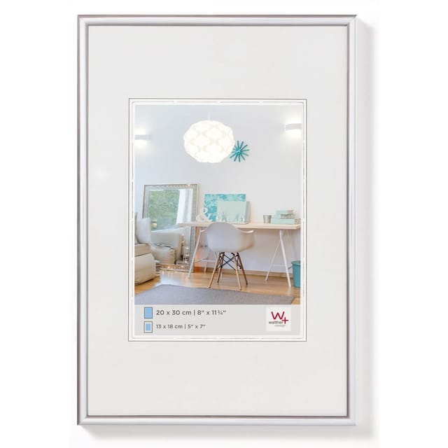 Walther Design Bilderrahmen »NEW LIFESTYLE«, BxL: 25 x 31 cm, silberfarben, Kunststoff