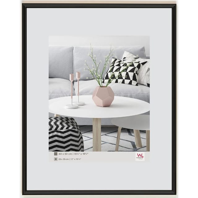 Walther Design Bilderrahmen »GALERIA«, BxL: 31 x 41 cm, Schwarz, Kunststoff