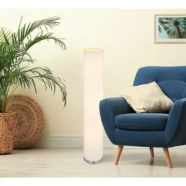 GLOBO LIGHTING Stehleuchte »AVA«, Höhe: 110 cm, 40 W, Metall matt, nickelfarben - silberfarben