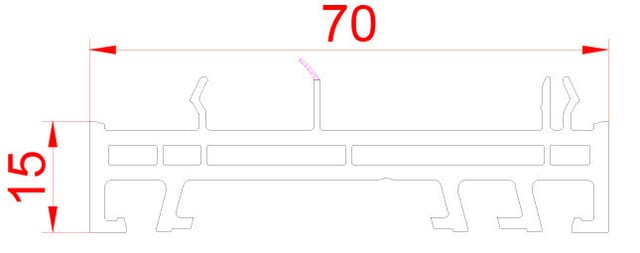 Meeth Verbreiterungsprofil, Kunststoff (PVC) - weiss
