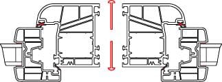 Meeth Kopplungsprofil, Kunststoff (PVC) - weiss