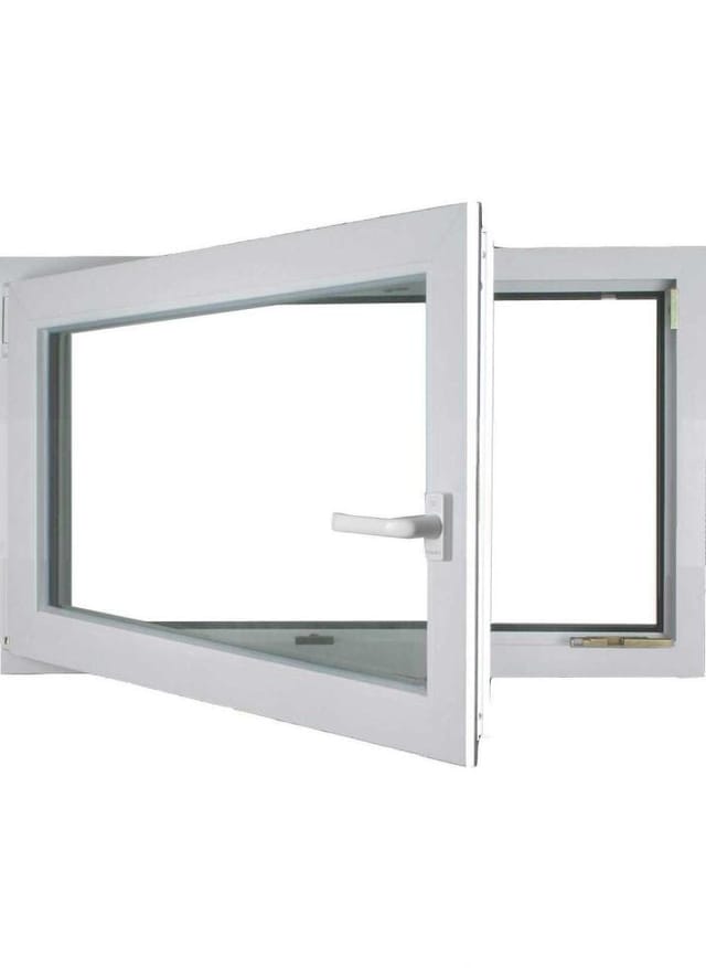 Meeth Wohnraumfenster, Gesamtbreite x Gesamthöhe: 60 x 40 cm, 1-flügelig, Dreh-Kipp - weiss