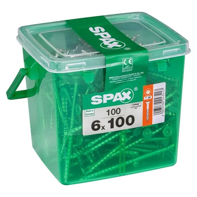 SPAX Senkkopfschraube, ØxL: 6 x 100 mm, Stahl, 100 Stück