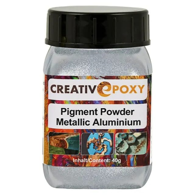 CREATIVePOXY Gießharz-Pigmentpulver, 40 g - silberfarben