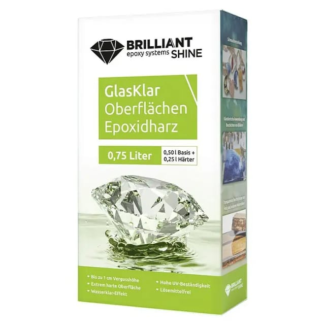 BRILLIANTShine Design-Gießharz, 750 ml - transparent