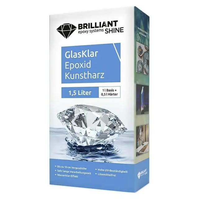 BRILLIANTShine Design-Gießharz, 1500 ml - transparent