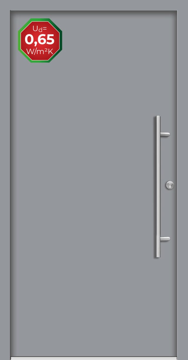 Splendoor Haustür »PATRAS Prime«, Aluminium, in verkehrsgrau