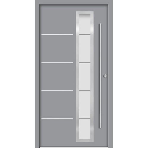 Splendoor Haustür »SPLIT Prime«, Aluminium, in verkehrsgrau