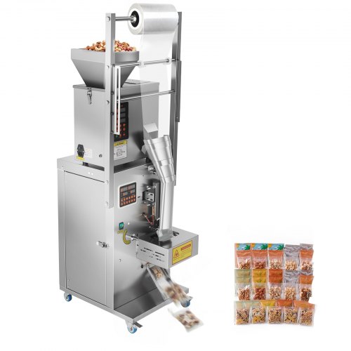 VEVOR Pulververpackungsfüllmaschine Vollautomatische Abfüllmaschine 3-200g, Intelligentes Wiegen Abfüllen & Abpacken, Edelstahl, Bodenaufstellung, Ideal für Nüsse Samen Tee Kaffeebohnen Getreide Mehl