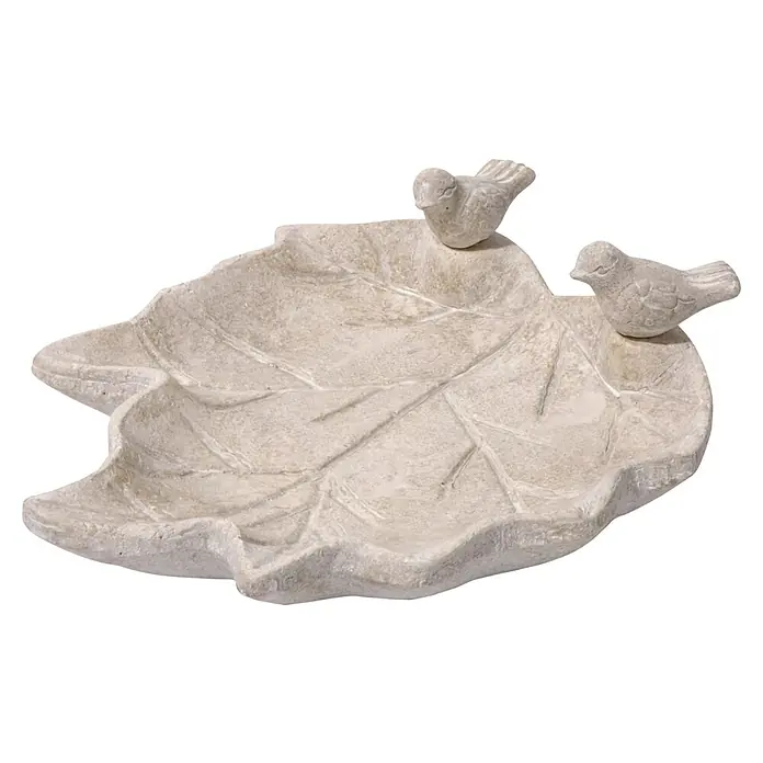 DOBAR Vogeltränke, Keramik, weiß - weiss