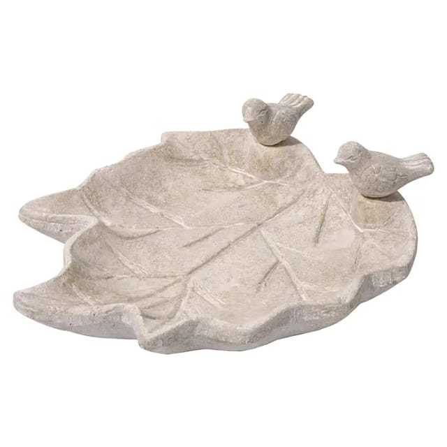 DOBAR Vogeltränke, Keramik, weiß - weiss