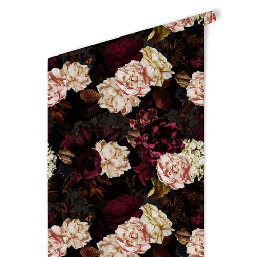 K&L Wall Art Vliestapete »Vintage Vliestapete«, Rosen Blumen Rosen Floral, mehrfarbig, matt - bunt