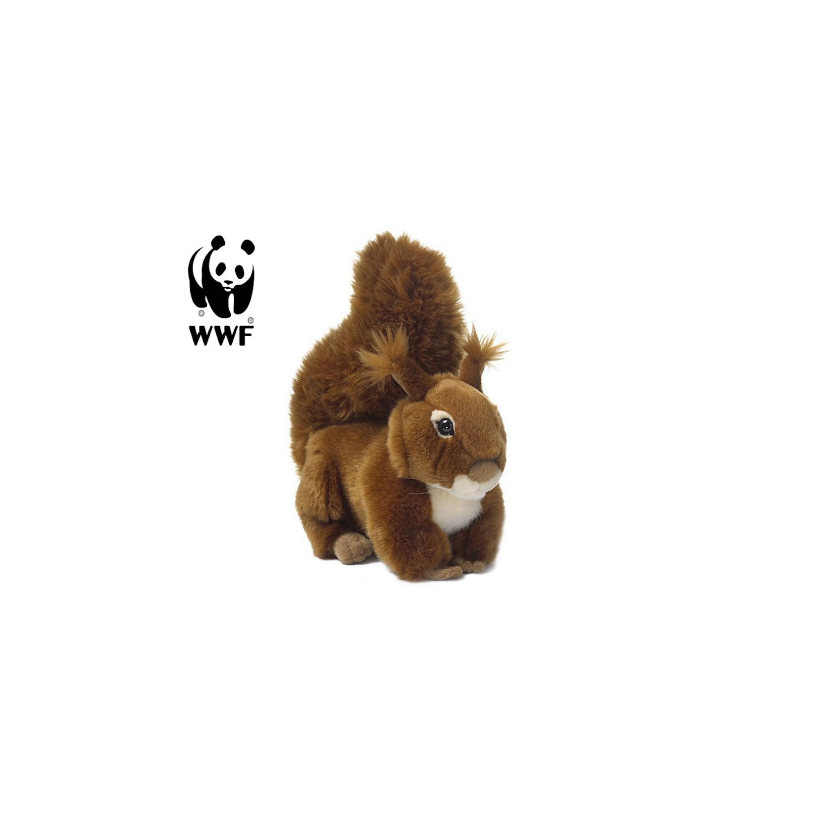 Plüschtier Eichhörnchen (23cm, liegend) lebensecht Kuscheltier Stofftier