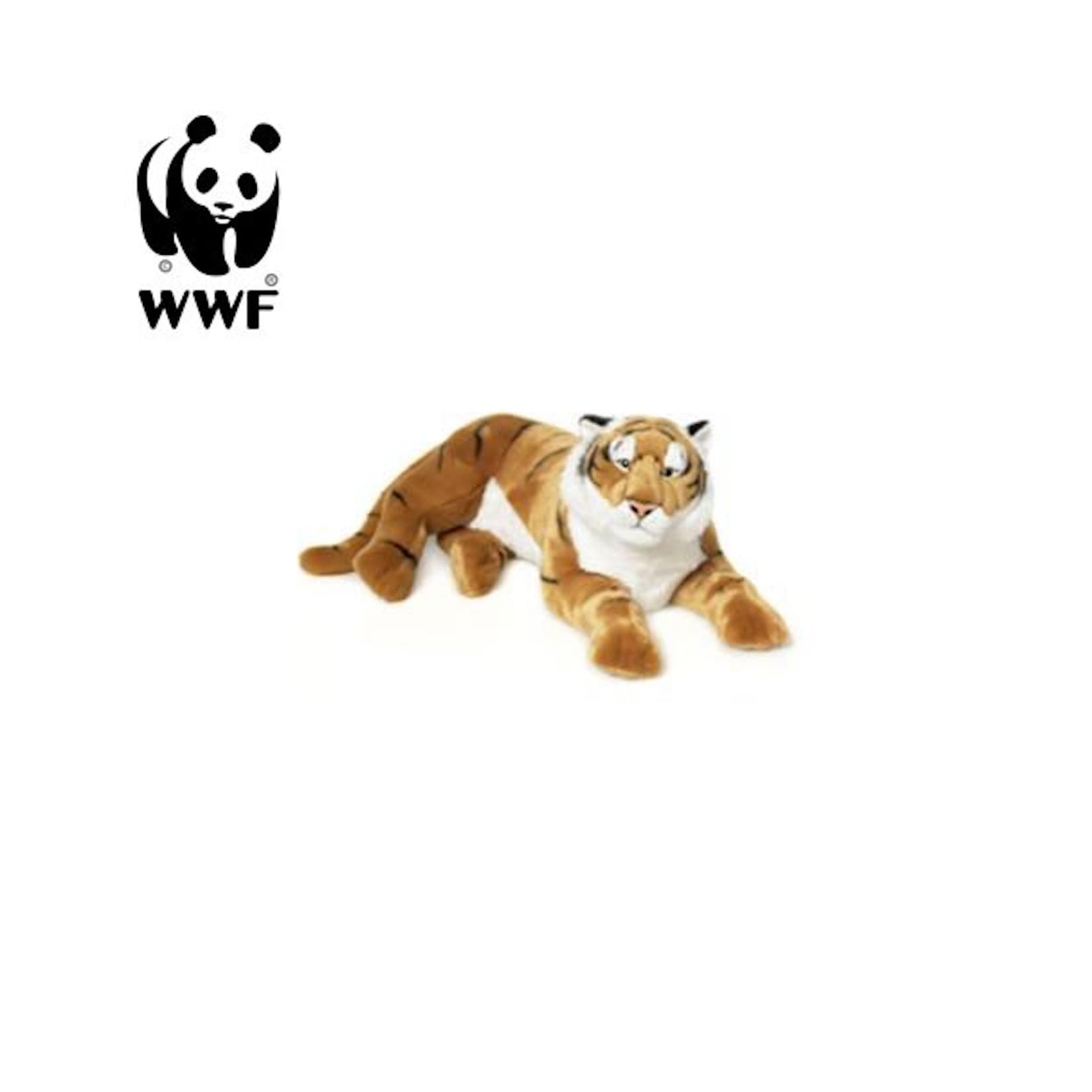 Plüschtier Tiger (liegend, 81 cm) lebensecht Kuscheltier Stofftier Riesenplüsch Raubkatze