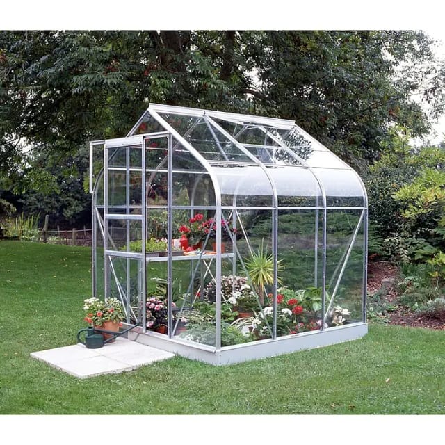 VITAVIA Gewächshaus »Orion«, B x L x H: 201,5 x 195 x 231 cm - silberfarben