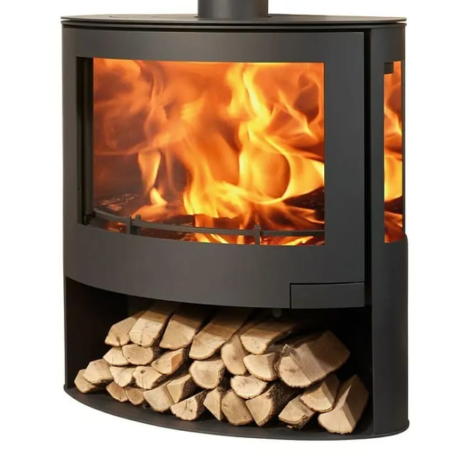 PANADERO Kaminofen »Iris«, schwarzmetallic, Stahl, 7,8 kW