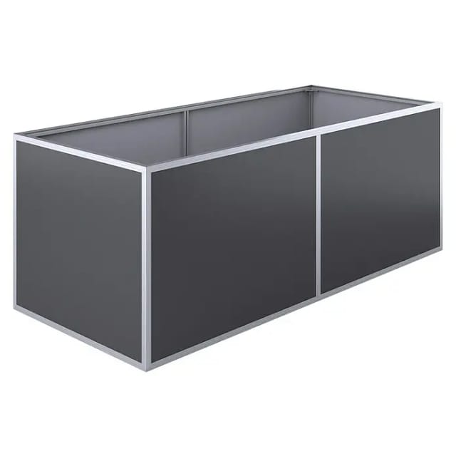 KGT Hochbeet, BxHxL: 205 x 77 x 91 cm, Aluminium - schwarz
