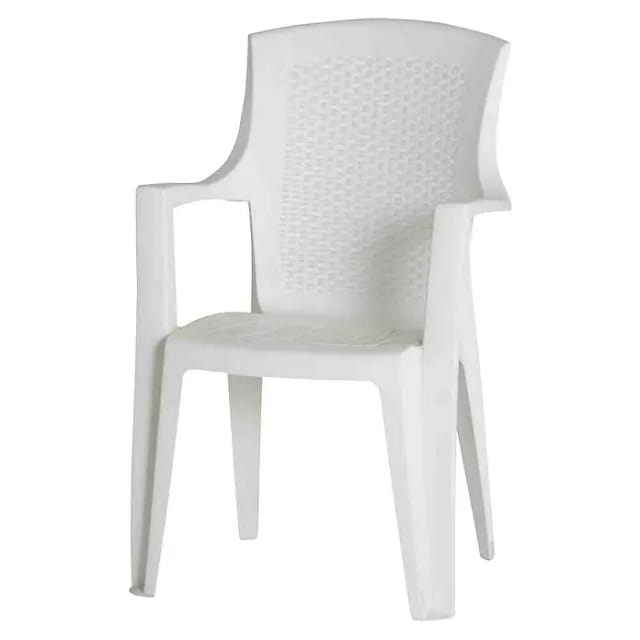 PROGARDEN Gartenstuhl »Eden«, BxHxL: 55 x 91 x 64 cm, max. Belastung: 110 kg - weiss