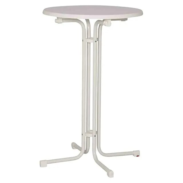 MFG FREIZEITMÖBEL Stehtisch, ØxH: 85 x 110 cm, Tischplatte: Sevelit - weiss