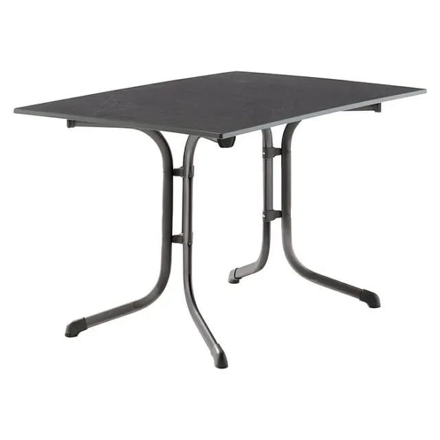 SIEGER Klapptisch, mit Vivodur-Tischplatte, BxTxH: 120 x 80 x 73 cm - grau