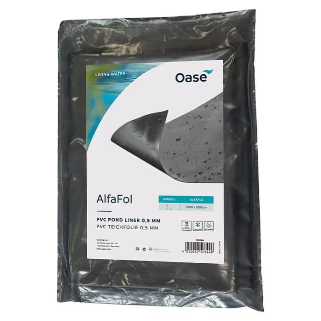 OASE Teichfolie, BxL: 600 x 600 cm, Polyvinylchlorid (PVC) - schwarz