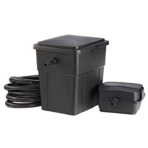 PONTEC Teichfilter für Teiche bis zu 4000 l, bei Fischbesatz bis 2000 l - schwarz