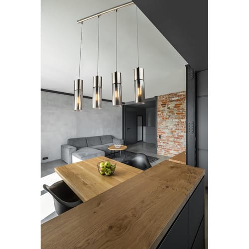 GLOBO LIGHTING Deckenleuchte »ANNIKA«, E27, ohne Leuchtmittel - silberfarben
