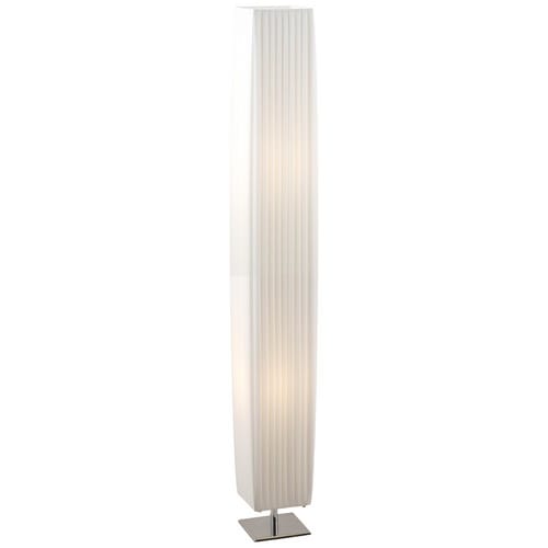GLOBO LIGHTING Stehleuchte »BAILEY«, Höhe: 119 cm, 40 W, Metall glänzend, weiß - weiss